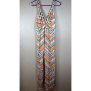 Faded Glory Women‎ M 8-10 Striped Maxi Dress Boho Summer Vacation Size 2000's